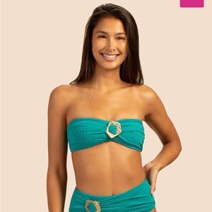 Trina Turk Empire Bandeau Top Swim